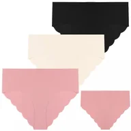 Majtki damskie - Figi Laserowo Cięte Majtki Damskie Bikini Bawełniane Bezszwowe MORAJ 3SZ XL - miniaturka - grafika 1