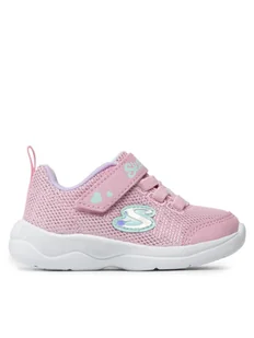 Skechers Sneakersy Easy Peasy 302885N/PKLV Różowy - Buty dla dziewczynek - miniaturka - grafika 1