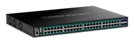 Switche - Trendnet TPE-3524SF łącza sieciowe Zarządzany Gigabit Ethernet (10/100/1000) Obsługa PoE TPE-3524SF - miniaturka - grafika 1