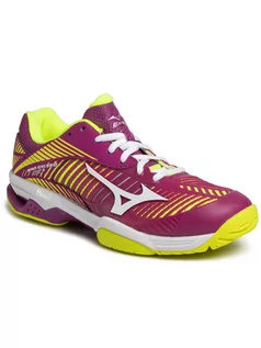 Sneakersy męskie - Mizuno Buty Wave Exceed Tour 3 Ac 61GA187167 Fioletowy - grafika 1