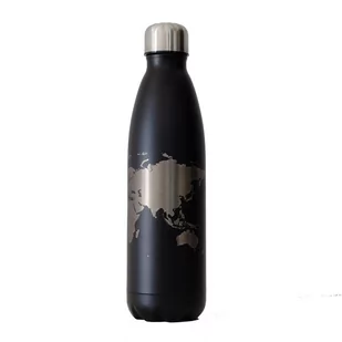 TravelSet, Butelka termiczna World - czarna 700ml - Butelki termiczne - miniaturka - grafika 1