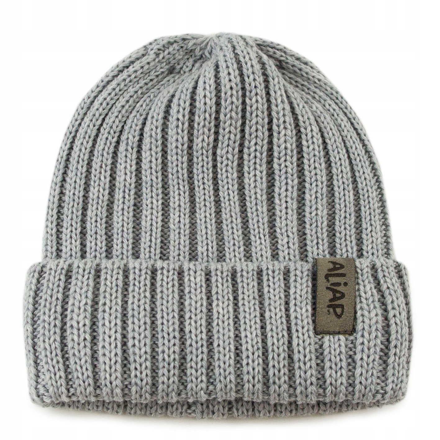 Aliap Czapka dziecięca One Size -adult Szary Wełna merino 100%