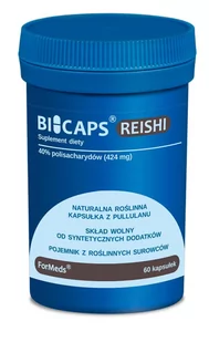 ForMeds BICAPS Reishi (Adaptogen) 60 Kapsułek - Suplementy naturalne - miniaturka - grafika 1