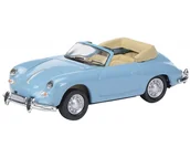 Samochody i pojazdy dla dzieci - Schuco Porsche 356 Cabrio Blue 1:87 452627800 - miniaturka - grafika 1