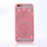 Etui i futerały do telefonów - Etui na telefon komórkowy Mandala dla Apple iPhone 7 Etui ochronne Etui z motywem piór Etui z czaszką Zderzak różowy - miniaturka - grafika 1