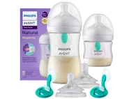 Butelki dla niemowląt - Avent natural zestaw butelek antykolkowych z wkładką 125ml i 260ml AIR FREE - miniaturka - grafika 1