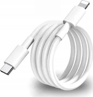 Kabel USB Typu C - Lightning do iPhone Szybkie Ładowanie PD 2A 12W Biały 1m - Kable komputerowe i do monitorów - miniaturka - grafika 1