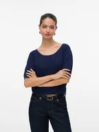 Koszulki i topy damskie - Vero Moda Koszulka w kolorze granatowym - miniaturka - grafika 1
