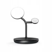 Ładowarki do telefonów - Adam Elements OMNIA M3+ Magnetic 3-in-1 Wireless Charging Station - miniaturka - grafika 1