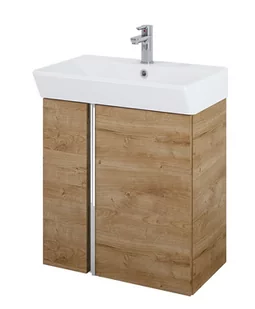 Elita Skye set 60 2D umywalka + szafka canela oak 168351 5907546871901 - Szafki łazienkowe - miniaturka - grafika 1