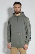 Bluzy męskie - Bluza Carhartt Iconic K288 Logo - miniaturka - grafika 1