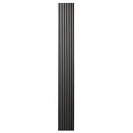 Panele ścienne i boazeria - Panele ścienne 3D Lamel na czarnym filcu Inari 260x30 cm Ciemne Drewno 7 lameli 5 sztuk - miniaturka - grafika 1