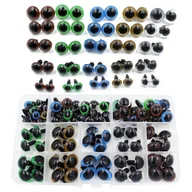 Prace ręczne dla dzieci - Oczy oczka do maskotek pluszaków zestaw kolorowe zaciskowe w etui 10-18 mm 100 szt. - miniaturka - grafika 1