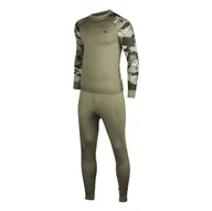 Bielizna sportowa męska - Rough Radical - Bielizna termoaktywna Shooter - Khaki / Moro - miniaturka - grafika 1