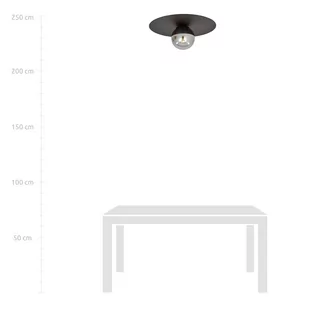Emibig Solar lampa sufitowa 1-punktowa czarna/grafitowa 1128/1 1128/1 - Lampy sufitowe - miniaturka - grafika 4