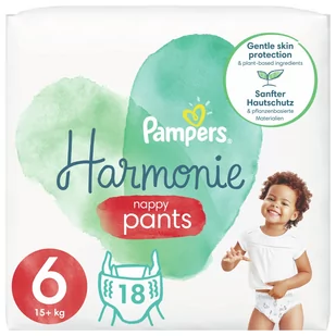 Pampers pieluchomajtki Pants Harmonie rozmiar 6 18 pieluch 15kg+ - Pieluchy - miniaturka - grafika 1