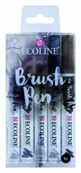 Farby i media malarskie - Ecoline brus Pen, Grey, płynna farba akwarelowa T1150-9907 - miniaturka - grafika 1