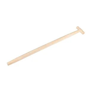Trzonek drewniany bukowy uchwyt typ T długość 90cm średnica 38mm VERTO 15G061 - Grabie i motyki - miniaturka - grafika 1