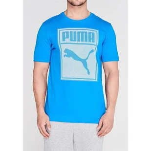 Puma koszulka męska niebieska Box QT, Rozmiar S - Koszulki męskie - miniaturka - grafika 1
