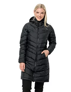 Jack Wolfskin SELENIUM Płaszcz puchowy black 1202081 - Płaszcze damskie - miniaturka - grafika 1