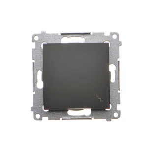 Łącznik schodowy Kontakt-Simon 54 DW6A.01/49 moduł 16AX, 250V~, zaciski śrubowe czarny - Wyłączniki światła i elektryczne - miniaturka - grafika 1