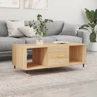 Ławy i stoliki kawowe - Stolik kawowy, dąb sonoma, 102x50x40cm, materiał drewnopochodny Lumarko! - miniaturka - grafika 1