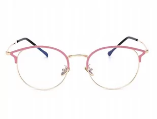 Okulary Zerówki DAMSKIE KOCIE oczy z Antyrefleksem - Dodatki do strojów karnawałowych - miniaturka - grafika 1