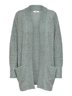 Swetry damskie - JdY JDYMIGGY Megan L/S KNT NOOS kardigan, Abyss/Detail:w Black Ply, XXL - miniaturka - grafika 1