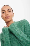 Swetry damskie - Zielony sweter z półgolfem - Greenpoint - miniaturka - grafika 1