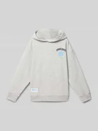 Bluzy dla dziewczynek - Bluza z kapturem z nadrukiem z logo - miniaturka - grafika 1