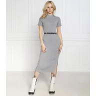 Sukienki - Karl Lagerfeld Sukienka w/logo - miniaturka - grafika 1