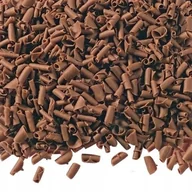 Dodatki do ciast w proszku - POSYPKA WIÓRKI CZEKOLADOWE MLECZNE 25g - miniaturka - grafika 1