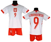Piłka nożna - LEWANDOWSKI koszulka + spodenki POLSKA ME24 - miniaturka - grafika 1