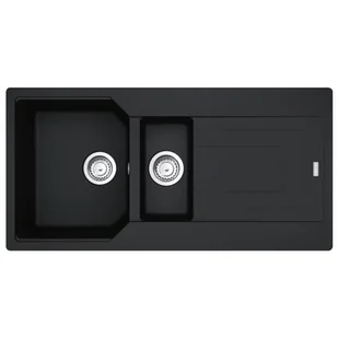 Franke Urban UBG 651-100 GSC Zlewozmywak granitowy półtorakomorowy 100x50 cm onyx 114.0687.300 - Zlewozmywaki - miniaturka - grafika 1