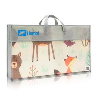 Humbi Dwustronna Składana Mata Edukacyjna z pianki XPE 120x180 Las Uliczki - Maty piankowe - miniaturka - grafika 1