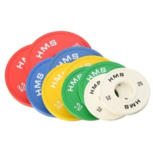 HMS Zestaw talerzy olimpijskich Bumper CBRS SET 15 kg 17-61-097 - Pozostały sprzęt siłowy - miniaturka - grafika 1