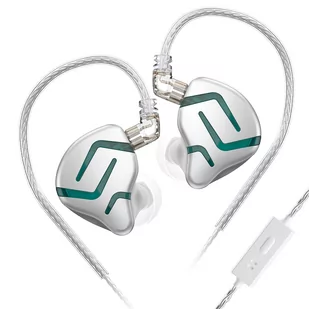 KZ ZES Electrostatic Dynamic Wired Noise Cancelling with Mic - Silver - Słuchawki - miniaturka - grafika 1