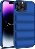 Etui i futerały do telefonów - Etui König Design kompatybilne z Apple iPhone 15 Pro Max plastikowe, miękkie etui na telefon - Niebieskie etui na telefon komórkowy - miniaturka - grafika 1