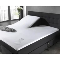 Prześcieradła - 180x200 prześcieradło dzielone nieprzemakalne na cieńki materac k. biały - miniaturka - grafika 1