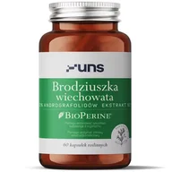 Witaminy i minerały dla sportowców - UNS Brodziuszka Wiechowata 10% Andrografolidów Ekstrakt 10:1 60vegcaps - miniaturka - grafika 1