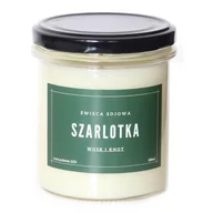 Świece - Świeca sojowa SZARLOTKA - aromatyczna ręcznie robiona naturalna świeca zapachowa w słoiczku 300ml - miniaturka - grafika 1