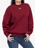 Bluzy damskie - Bluza damska Under Armour UA Rival Fleece Oversized Crew - cardinal/white - miniaturka - grafika 1