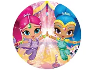 Ciasta i półprodukty do ciast - Dekoracyjny opłatek tortowy Shimmer i Shine - 20 cm - miniaturka - grafika 1