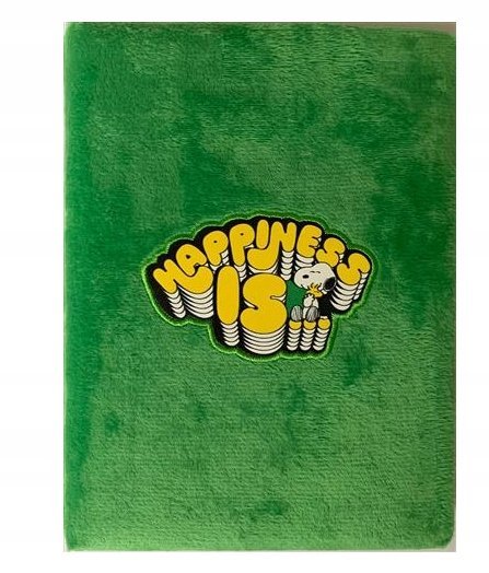 Snoopy Zeszyt Notes pamiętnik pluszowy A5 Linia 80 kartek zielony