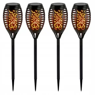 Lampa solarna, SUPERLED, pochodnia, 4 sztuki - Lampy ogrodowe - miniaturka - grafika 1