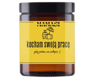 Kocham Swoją Pracę Świeca Sojowa Zapachowa 180Ml Urodziny, Imieniny - Świece - miniaturka - grafika 1