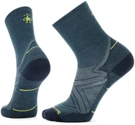 Skarpety termoaktywne - Smartwool U'S Run Zero Cushion Mid Crew Socks, G74 twilight blue, M - miniaturka - grafika 1