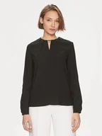Bluzki damskie - Calvin Klein Bluzka K20K207075 Czarny Regular Fit - miniaturka - grafika 1
