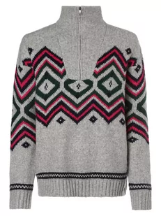 Superdry - Sweter damski, szary|wielokolorowy - Swetry damskie - miniaturka - grafika 1