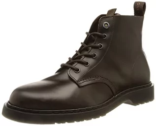 Botki męskie - JACK&JONES JFWHASTINGS Leather Boot SN sztyblety męskie, Brown Stone, 41 EU - grafika 1